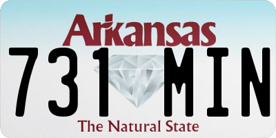 AR license plate 731MIN