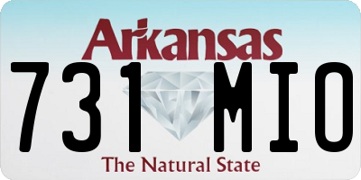 AR license plate 731MIO