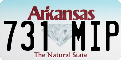 AR license plate 731MIP