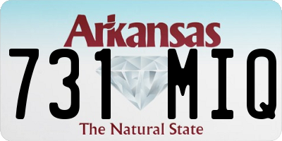 AR license plate 731MIQ