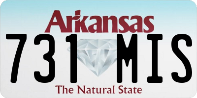 AR license plate 731MIS