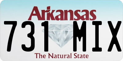 AR license plate 731MIX