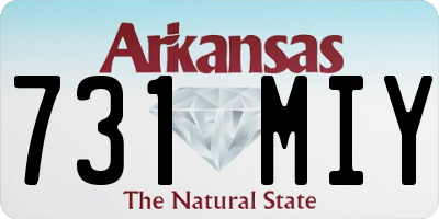 AR license plate 731MIY