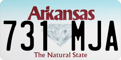 AR license plate 731MJA