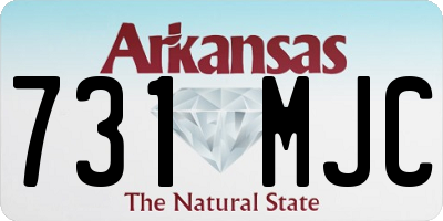 AR license plate 731MJC