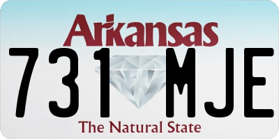AR license plate 731MJE