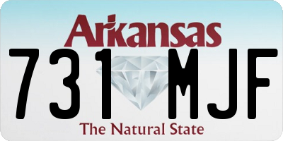 AR license plate 731MJF