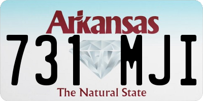 AR license plate 731MJI