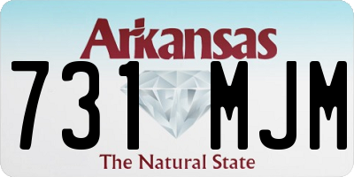 AR license plate 731MJM
