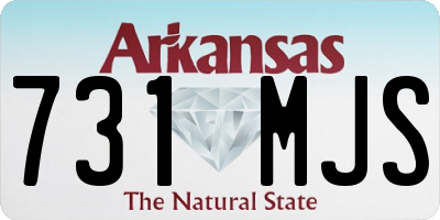 AR license plate 731MJS