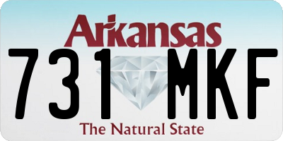 AR license plate 731MKF