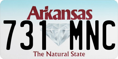 AR license plate 731MNC
