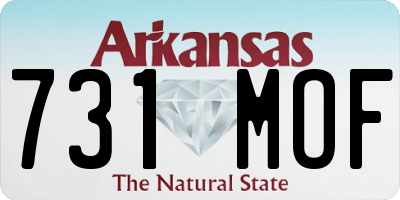 AR license plate 731MOF