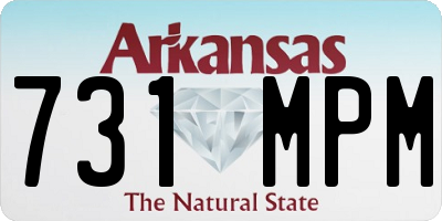 AR license plate 731MPM