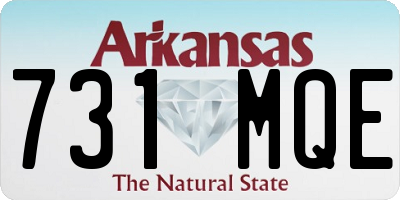 AR license plate 731MQE