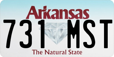 AR license plate 731MST