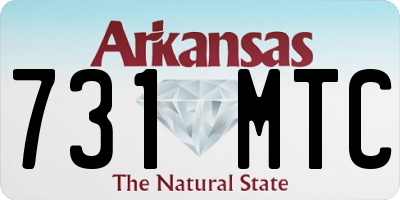 AR license plate 731MTC