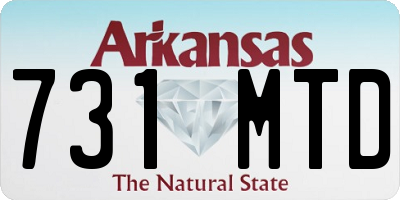 AR license plate 731MTD