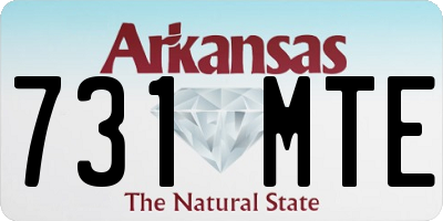 AR license plate 731MTE
