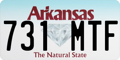 AR license plate 731MTF