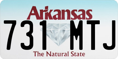 AR license plate 731MTJ