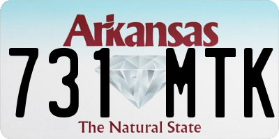 AR license plate 731MTK