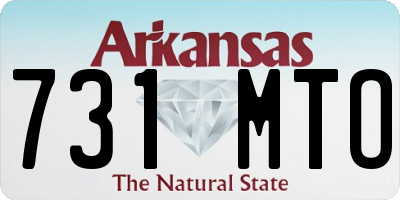 AR license plate 731MTO