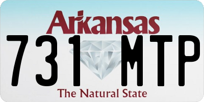 AR license plate 731MTP