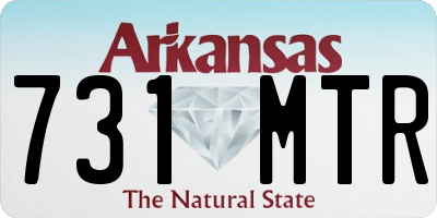 AR license plate 731MTR