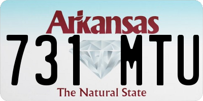 AR license plate 731MTU