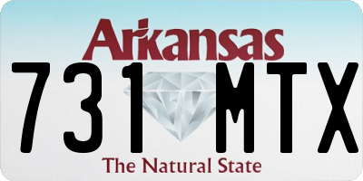 AR license plate 731MTX