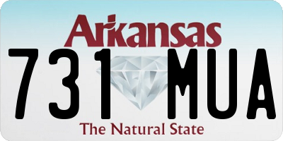 AR license plate 731MUA