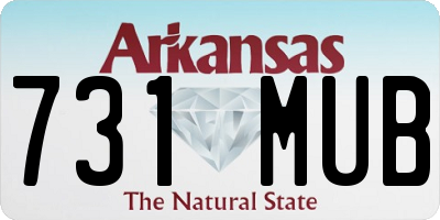 AR license plate 731MUB