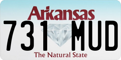 AR license plate 731MUD