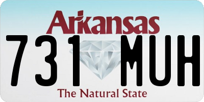 AR license plate 731MUH