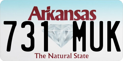 AR license plate 731MUK