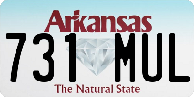 AR license plate 731MUL