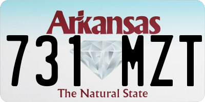 AR license plate 731MZT