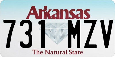 AR license plate 731MZV