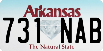 AR license plate 731NAB