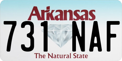 AR license plate 731NAF
