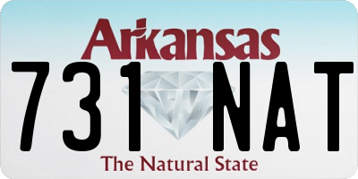 AR license plate 731NAT