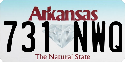 AR license plate 731NWQ