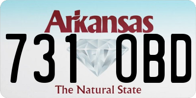AR license plate 731OBD