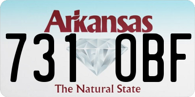 AR license plate 731OBF