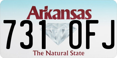 AR license plate 731OFJ