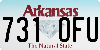 AR license plate 731OFU