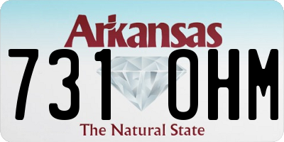 AR license plate 731OHM