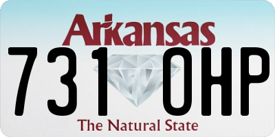 AR license plate 731OHP