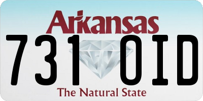 AR license plate 731OID
